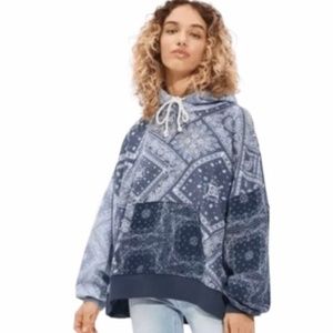 American Eagle Bandana Print Hoodie